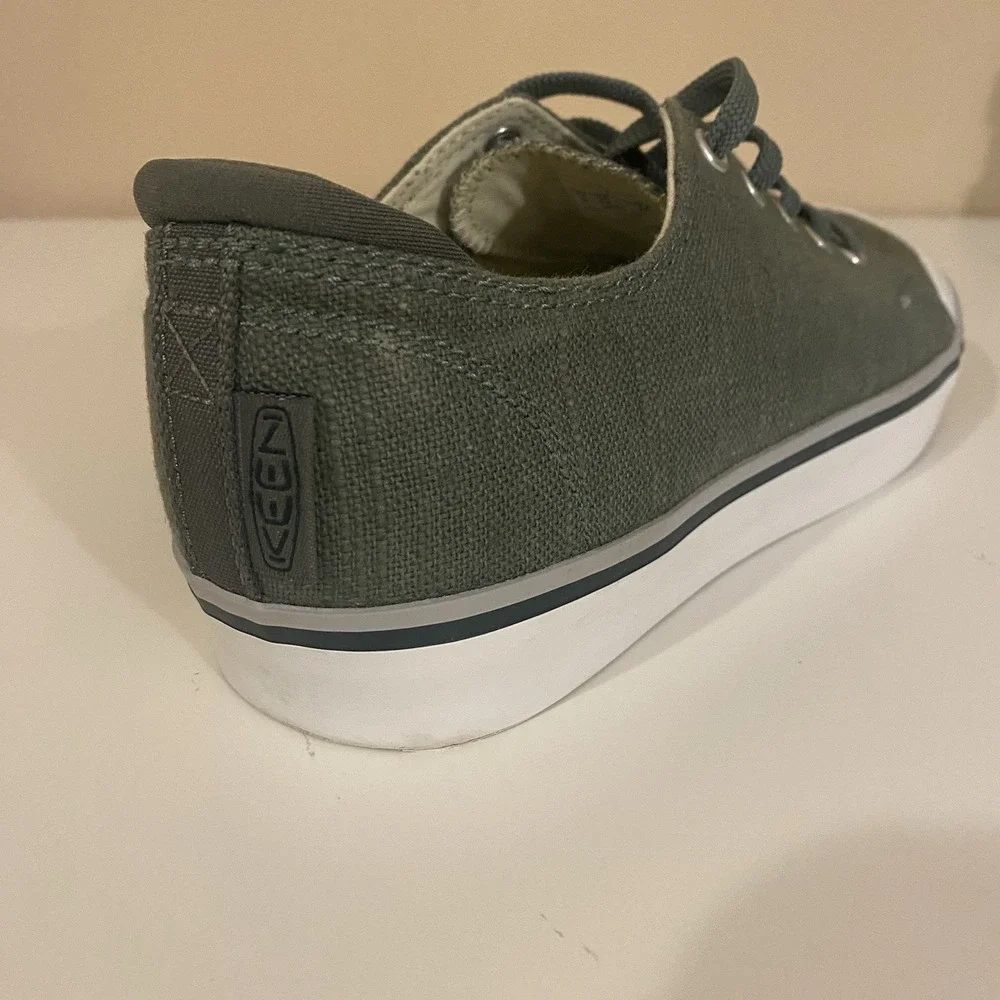 Keen Women's Elsa III Canvas Green Sneaker Size 7.5 - Picture 2 of 14